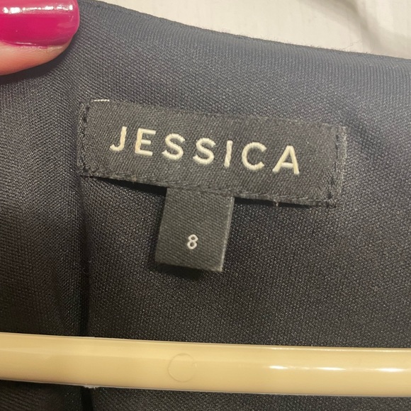 Purple and black paisley/ floral/ lace printed Dress - Picture 5 of 7